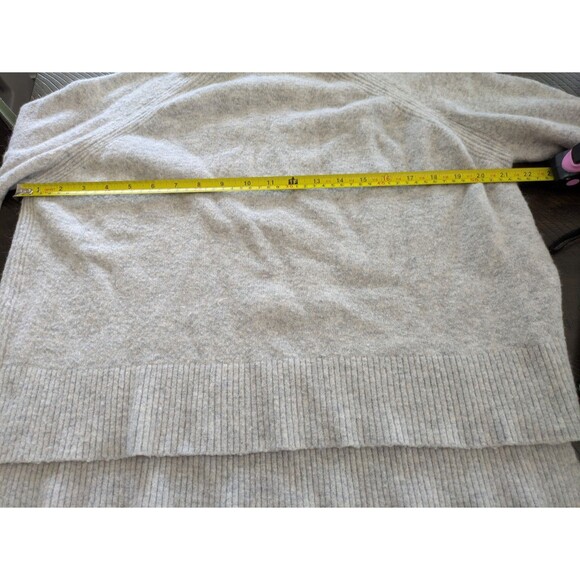 J Crew Merino Wool Alpaca Sweater Hi Low Turtleneck Cozy Medium - Picture 9 of 10